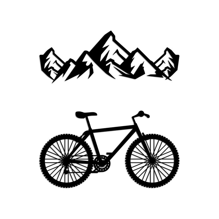 Wallity Mountain And Bicycle - M Wallity Mountain And Bicycle - M